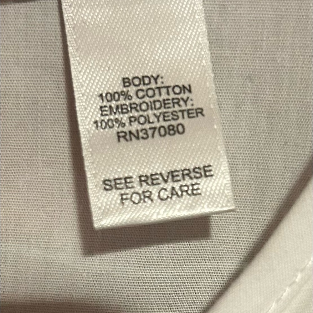 Cato White Embroidered Boho Tunic with Multicolor Trim size XL - Picture 4 of 7